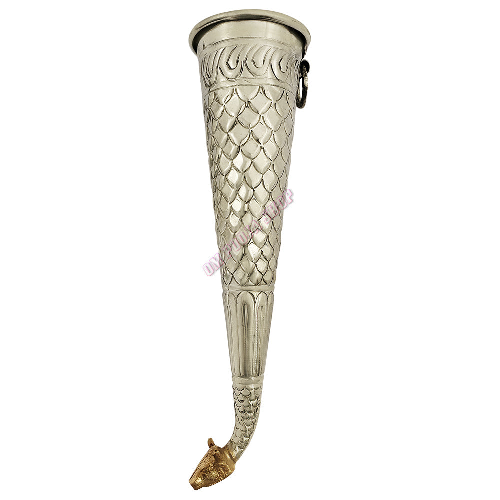 Pure Silver Gaumukh Shankh (Cow Face Shankh) – Traditional Pooja Accessory for Abhishek, Rituals & Temple Use