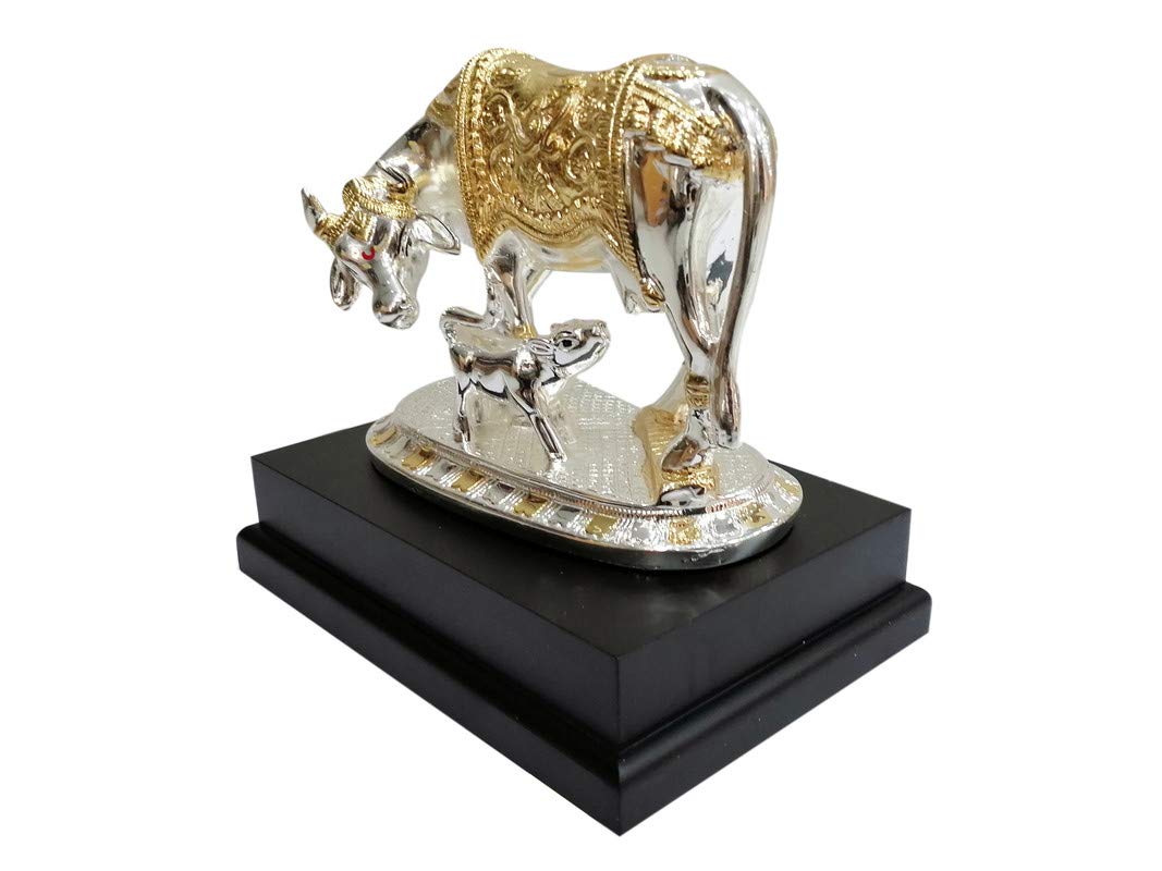 Vastu Kamdhenu Cow with Calf Idol